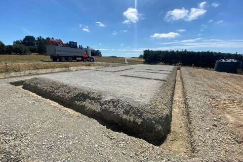 Shed foundation earthworks completed in Christchurch