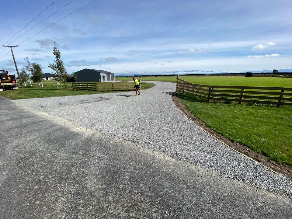 Plain chip driveway completed in Darfield