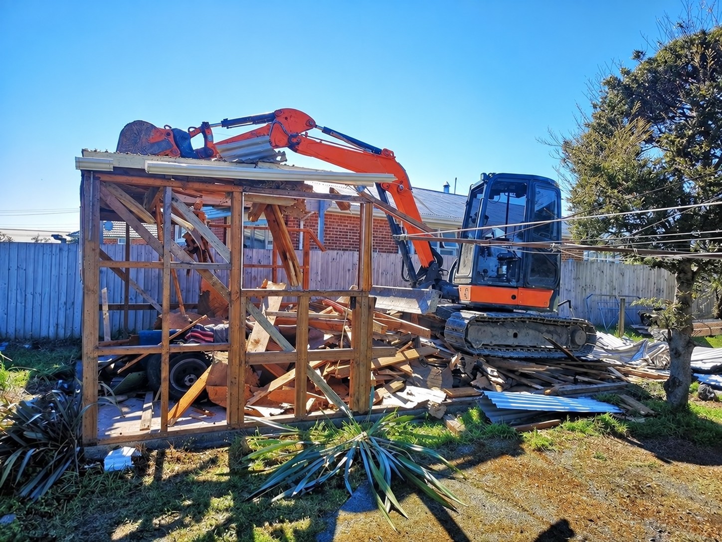 Christchurch residential demolition project in progress